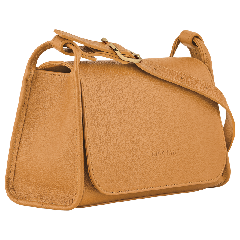 Longchamp Le Foulonné Bolso bandolera M Cuero - Nuez Último día