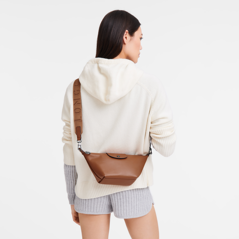 Longchamp Le Pliage Xtra Bolso bandolera XS Cuero - Coñac Promoción por tiempo limitado