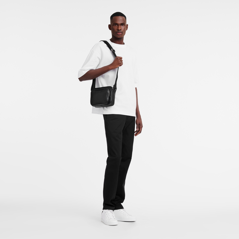 Longchamp Le Foulonné Bolsa para cámara S Cuero - Negro Solo hoy