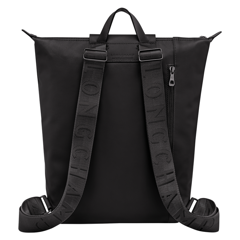 Longchamp Le Pliage Xtra Mochila M Cuero - Negro Solo queda un día