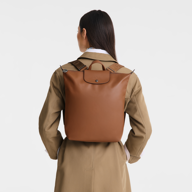 Longchamp Le Pliage Xtra Mochila M Cuero - Coñac Superdescuento