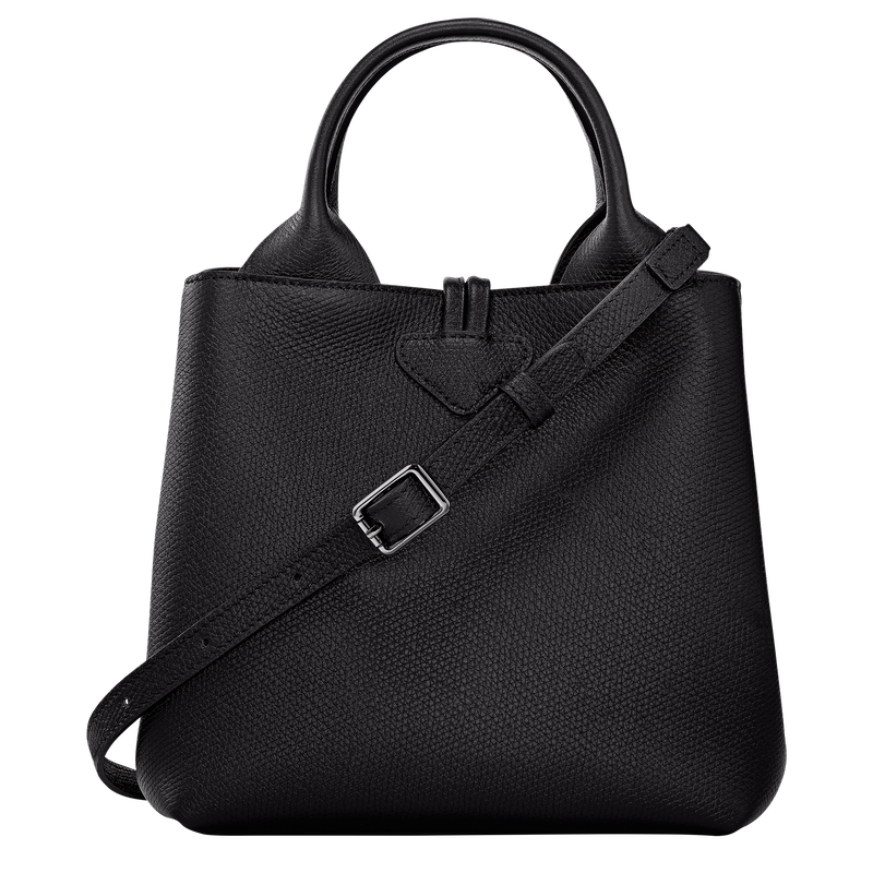 Longchamp Le Roseau Bolso con asa superior S Cuero - Negro Envío internacional gratuito