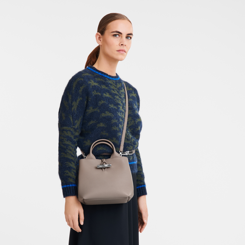 Longchamp Le Roseau Bolso con asa superior S Cuero - Arcilla Limitado a 3 días