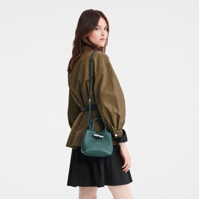 Longchamp Le Roseau Bolso con asa superior XS Cuero - Cedro Oferta exclusiva