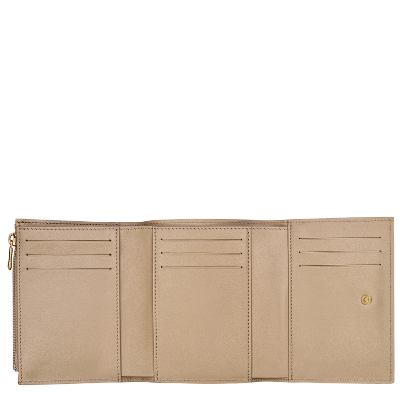 Longchamp Le Roseau Cartera compacta Cuero - Rais En línea