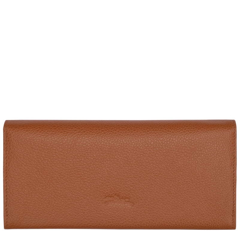 Longchamp Le Foulonné Cartera continental grande Cuero - Caramelo Outlet online