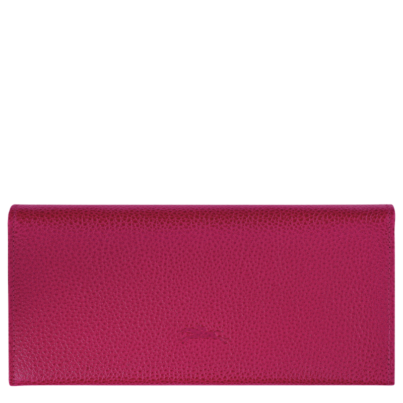 Longchamp Le Foulonné Cartera continental grande Cuero - Remolacha Ofertas