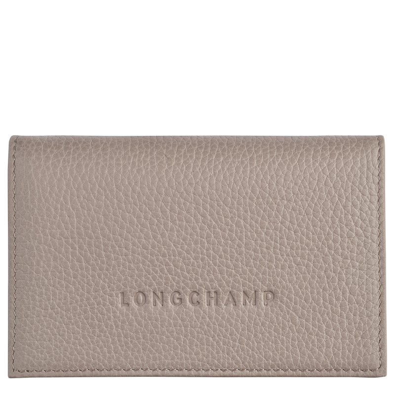 Longchamp Le Foulonné Tarjetero Cuero - Tórtola