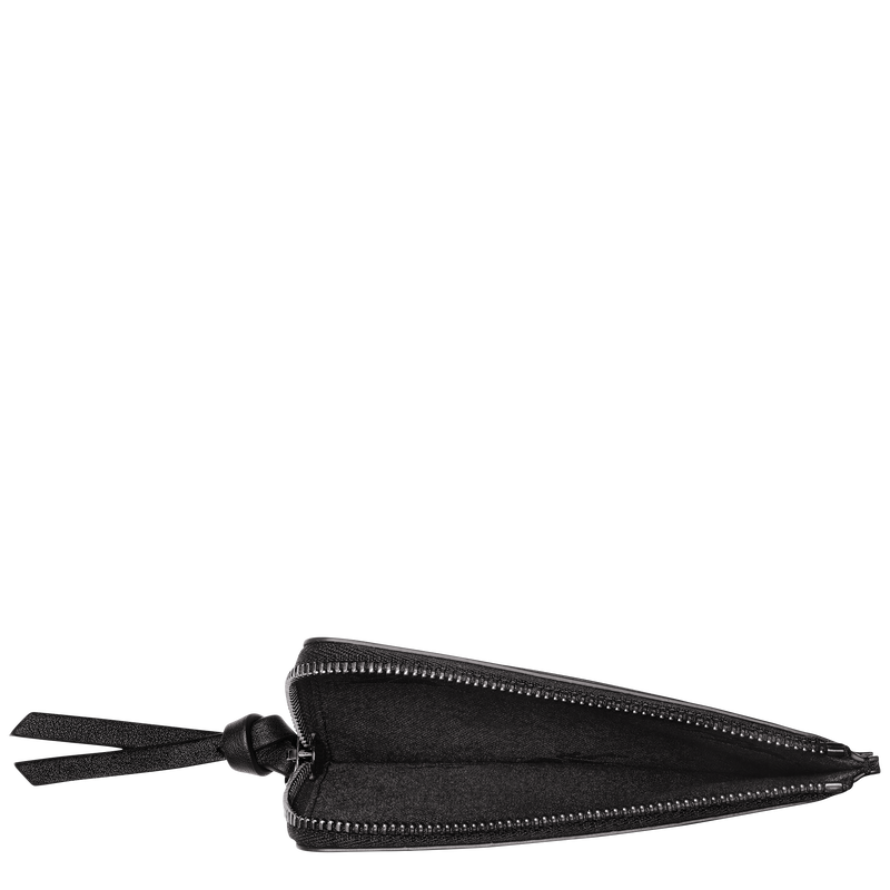 Longchamp Longchamp 3D Tarjetero Cuero - Negro Rebajas de fábrica