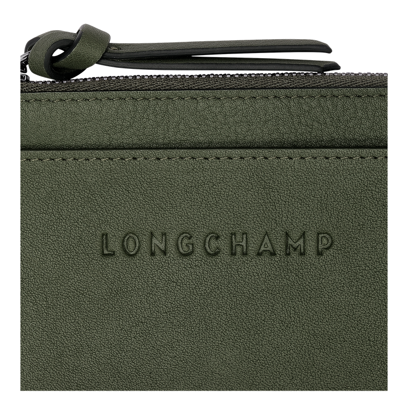 Longchamp Longchamp 3D Tarjetero Cuero - Caqui Mejor oferta