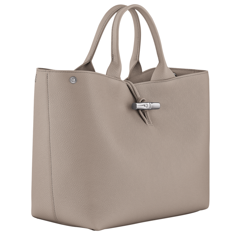 Longchamp Le Roseau Bolso con asa superior L Cuero - Arcilla COMPRAR AHORA