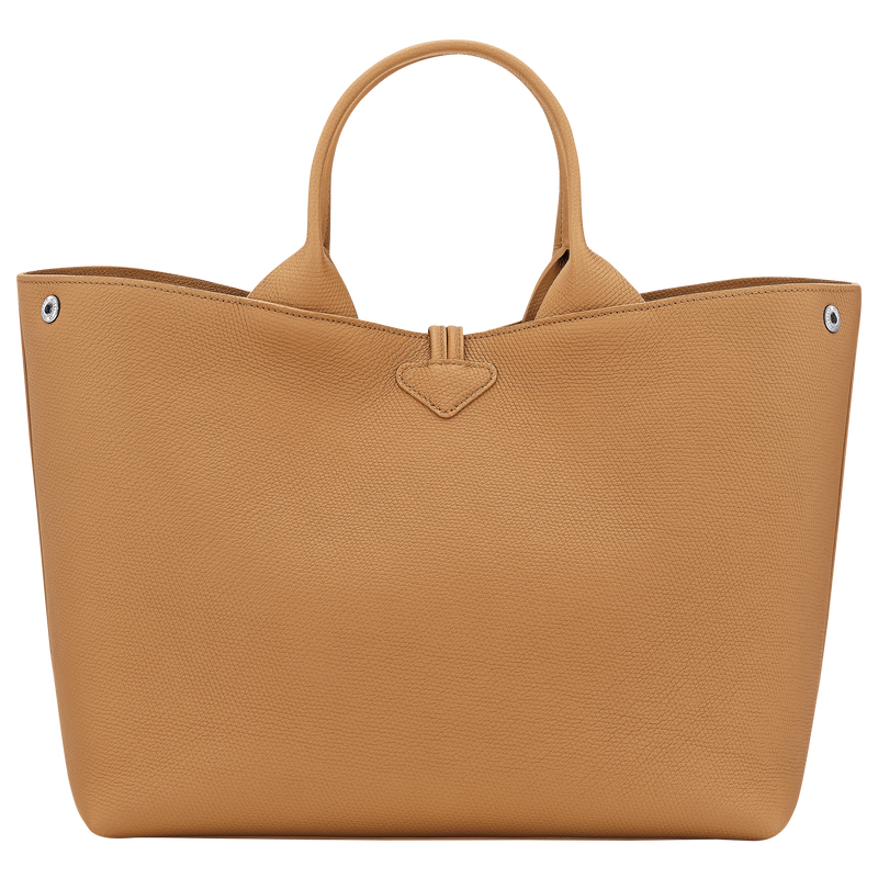 Longchamp Le Roseau Bolso con asa superior L Cuero - Nuez ÚLTIMAS EDICIONES