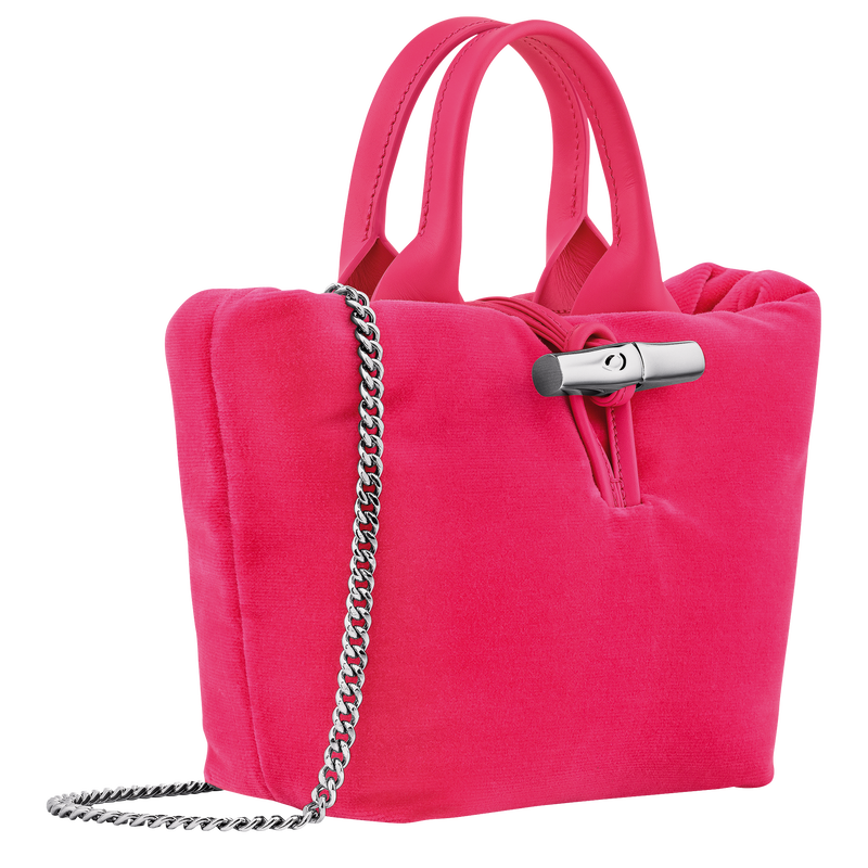 Longchamp Le Roseau Bolso con asa superior XS Tela - Rosa Oferta especial de fábrica