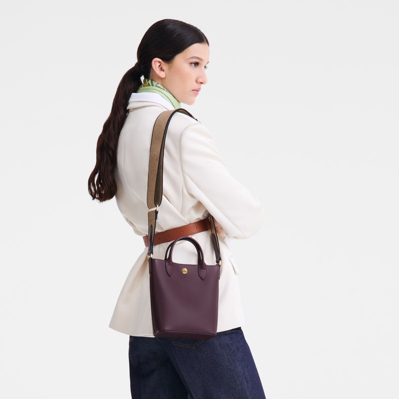 Longchamp Épure Bolso shopper XS Cuero - Berenjena Ahorra y exporta