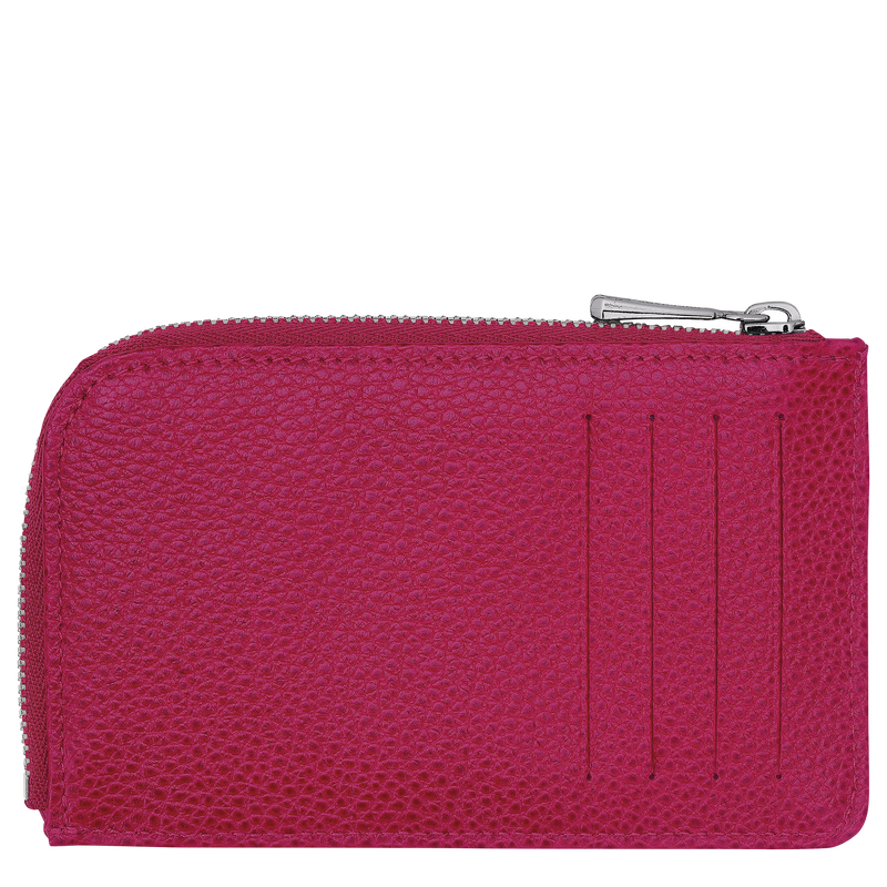 Longchamp Le Foulonné Tarjetero Cuero - Remolacha En oferta
