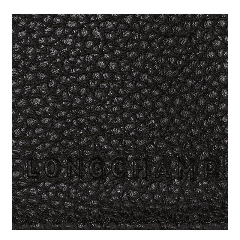 Longchamp Le Foulonné Funda para pasaportes Cuero - Negro Descuentos del mes
