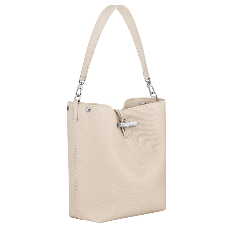Longchamp Le Roseau Bolso de hombro M Cuero - Papel Descuento