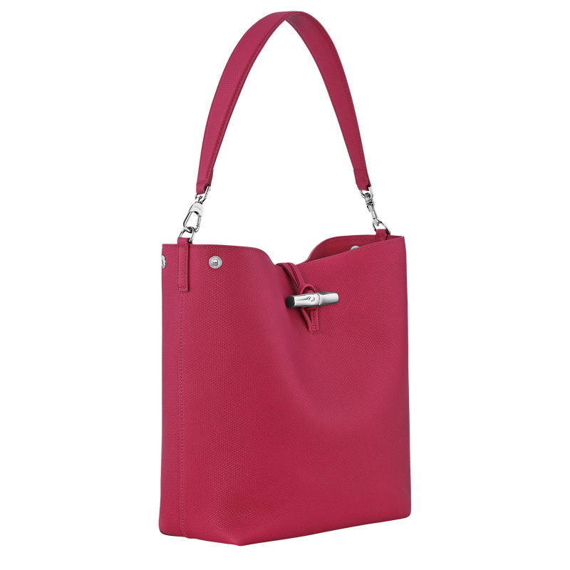 Longchamp Le Roseau Bolso de hombro M Cuero - Remolacha Tienda
