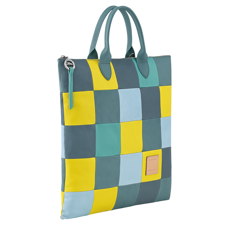 Longchamp Re-Play Bolso con asa superior L Cuero - Eucalipto Tienda