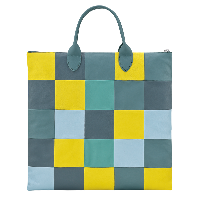 Longchamp Re-Play Bolso con asa superior L Cuero - Eucalipto Tienda