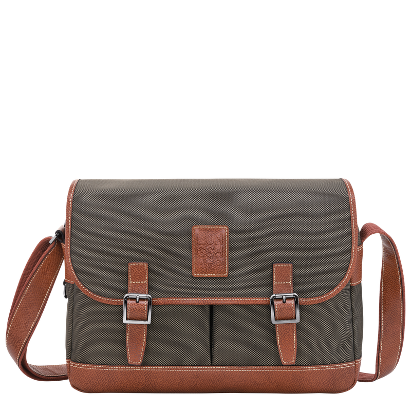 Longchamp Boxford Bolso bandolera L Lona reciclada - Marrón