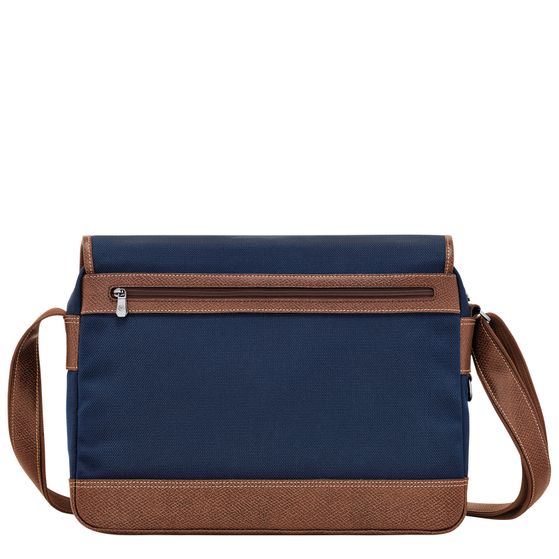Longchamp Boxford Bolso bandolera L Lona reciclada - Azul Oferta especial de fábrica