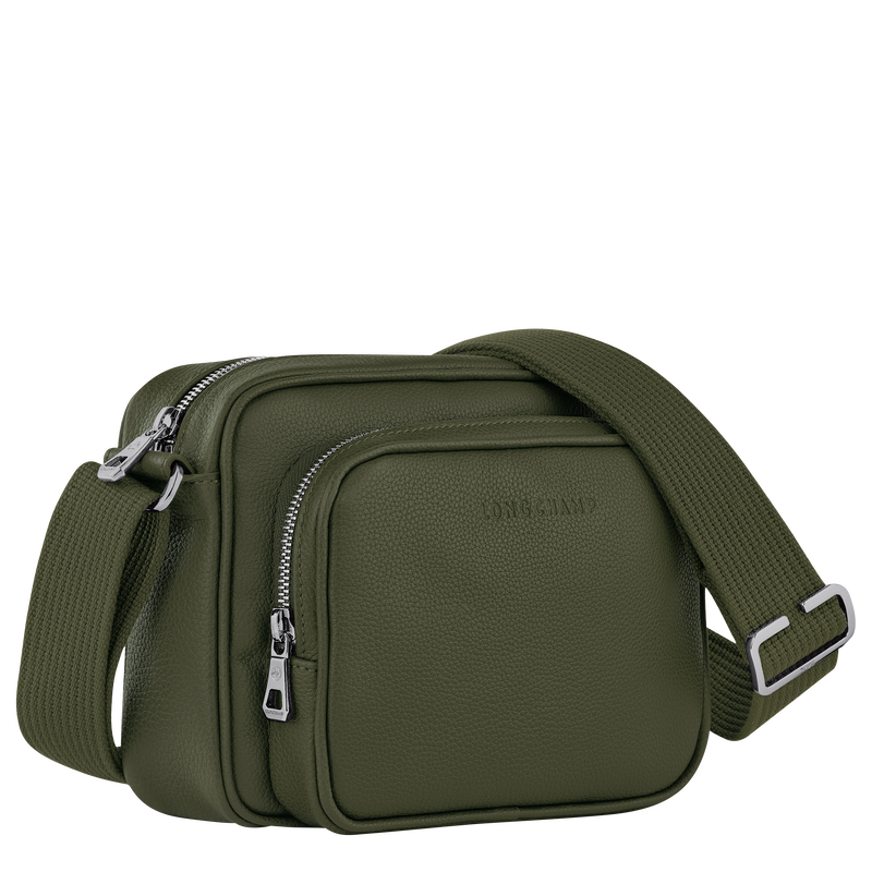 Longchamp Le Foulonné Bolsa para cámara S Cuero - Caqui Superdescuento