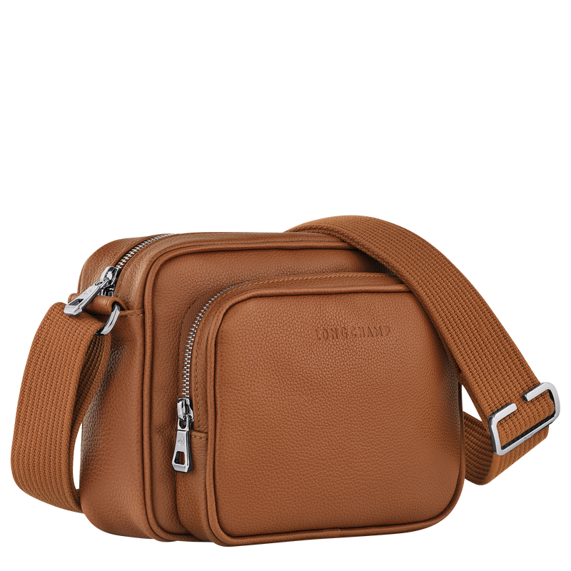 Longchamp Le Foulonné Bolsa para cámara S Cuero - Caramelo Grandes descuentos