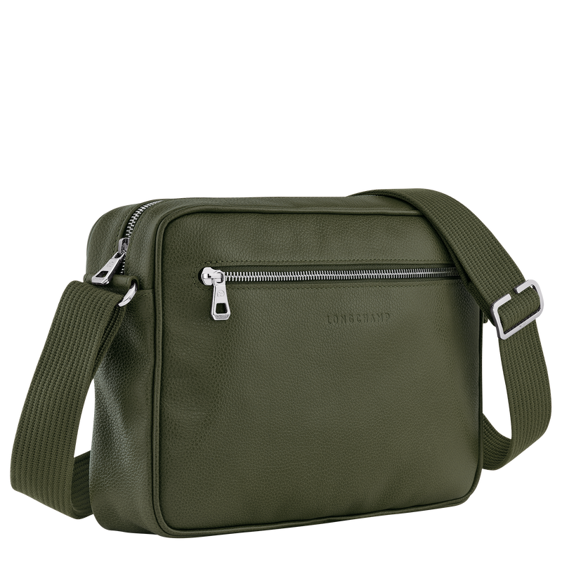 Longchamp Le Foulonné Bolso bandolera M Cuero - Caqui Envío internacional gratuito