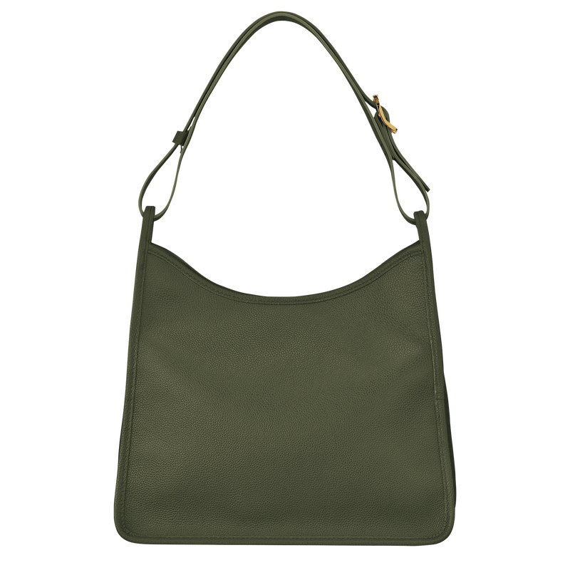 Longchamp Le Foulonné Bolso de hombro M Cuero - Caqui Ahorra y exporta