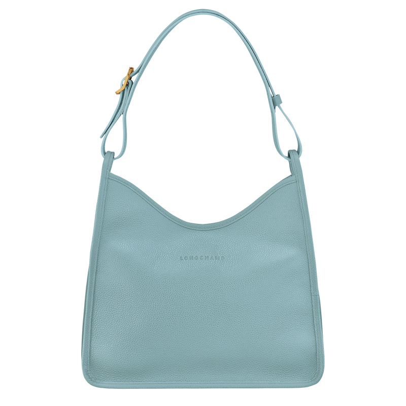 Longchamp Le Foulonné Bolso de hombro M Cuero - Eucalipto
