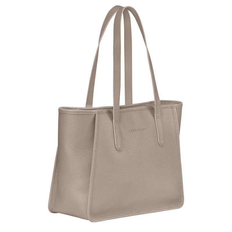 Longchamp Le Foulonné Bolso shopper L Cuero - Tórtola Oferta exclusiva