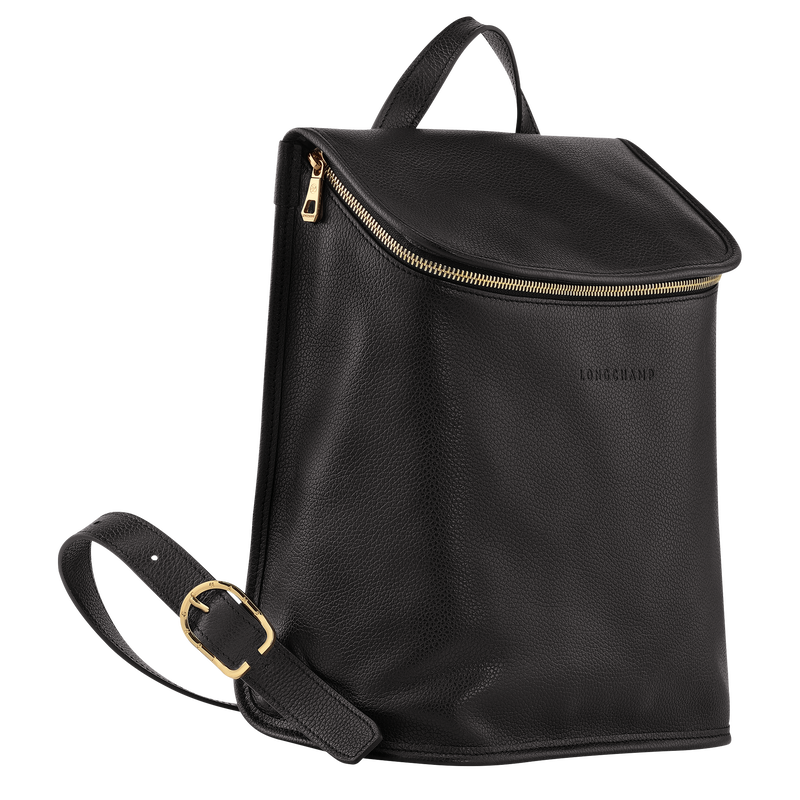 Longchamp Le Foulonné Mochila Cuero - Negro Ofertas de temporada