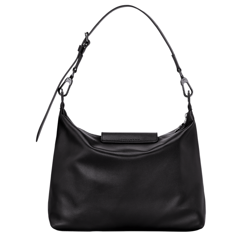 Longchamp Le Pliage Xtra Bolso Hobo M Cuero - Negro Rebajas de fin de temporada