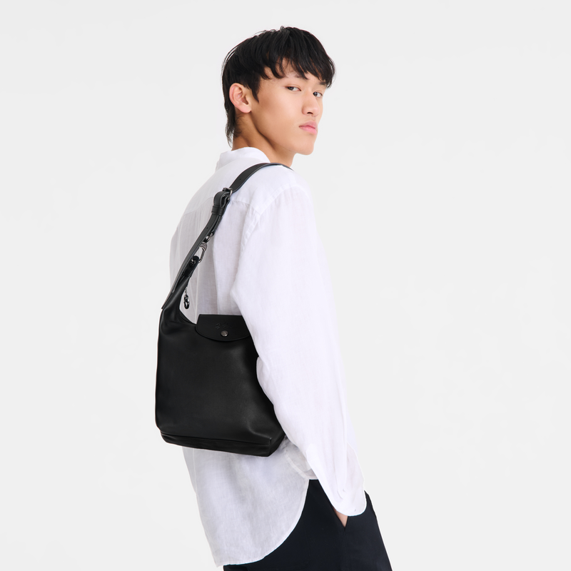 Longchamp Le Pliage Xtra Bolso de hombro M Cuero - Negro Outlet online