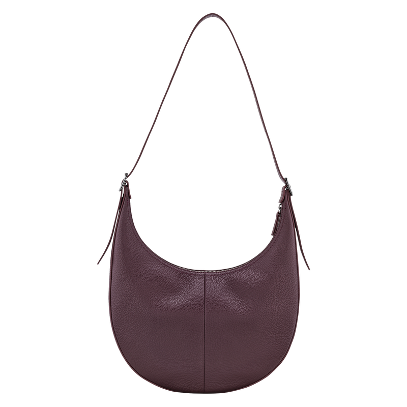 Longchamp Essential Bolso bandolera L Cuero - Berenjena Tienda