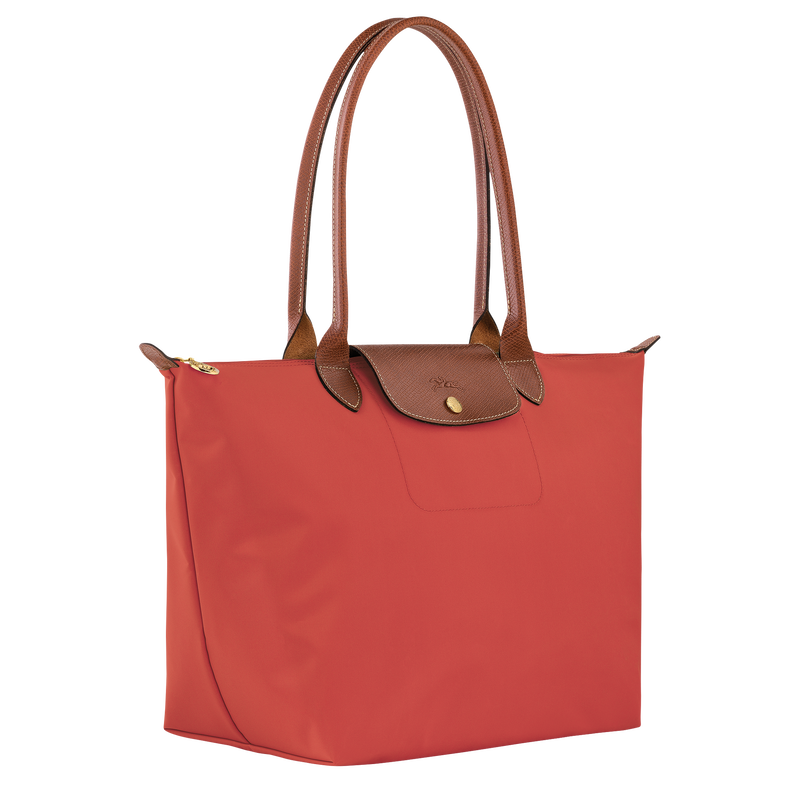 Longchamp Le Pliage Original Bolso de hombro L Lona reciclada - Tomate Último día