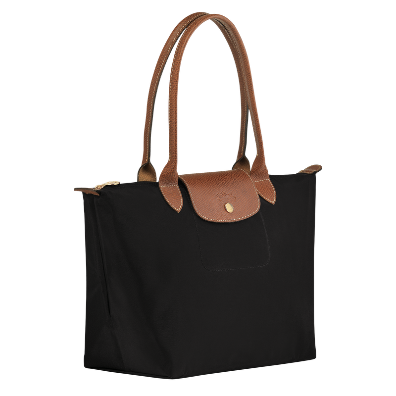 Longchamp Le Pliage Original Bolso de hombro M Lona reciclada - Negro Precio de fábrica