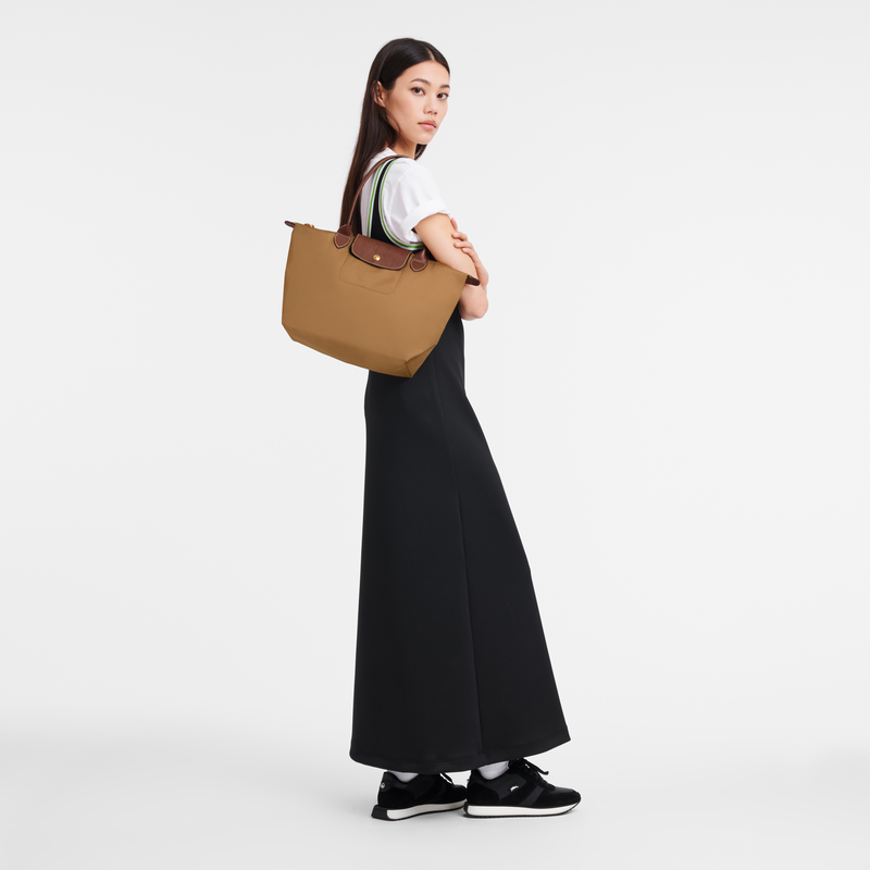Longchamp Le Pliage Original Bolso de hombro M Lona reciclada - Ante Oferta especial de fábrica