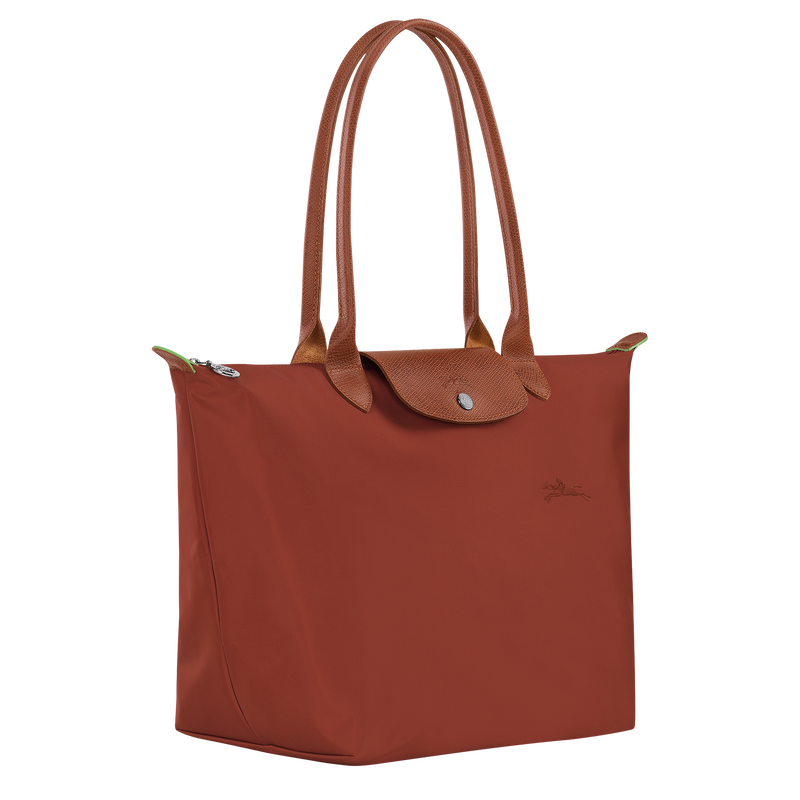 Longchamp Le Pliage Green Bolso de hombro L Lona reciclada - Castaño Grandes descuentos