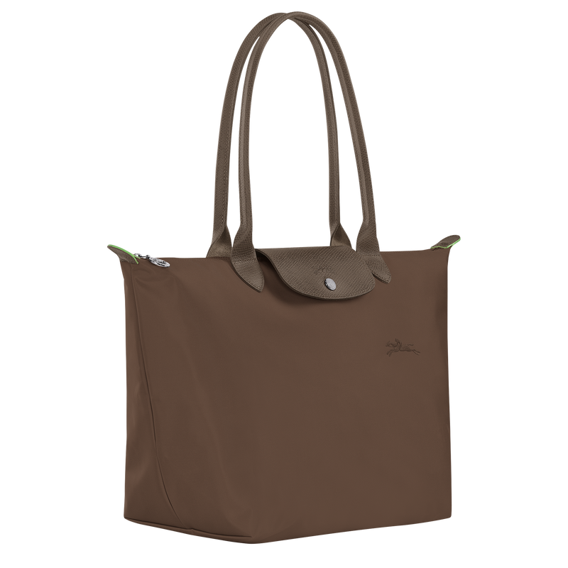 Longchamp Le Pliage Green Bolso de hombro L Lona reciclada - Tierra Liquidación