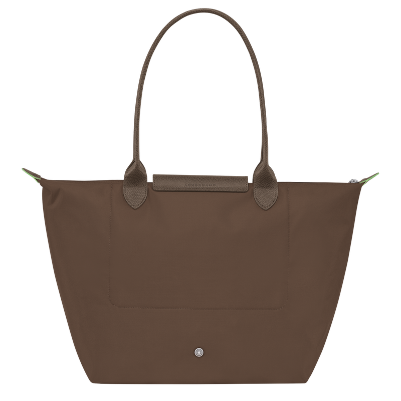 Longchamp Le Pliage Green Bolso de hombro L Lona reciclada - Tierra Liquidación