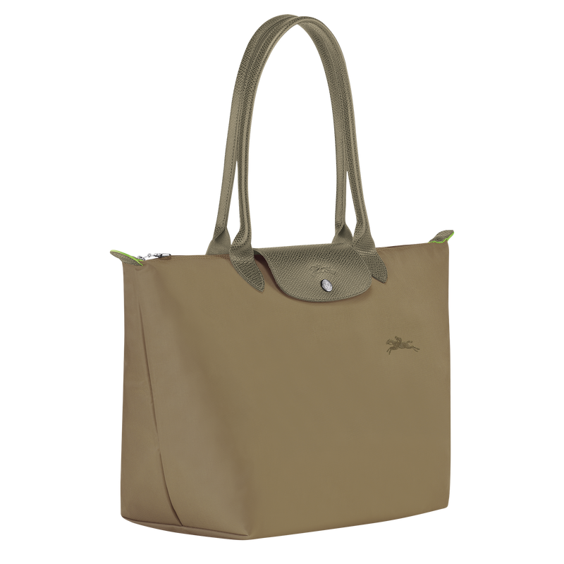 Longchamp Le Pliage Green Bolso de hombro L Lona reciclada - alcachofa Envío internacional gratuito