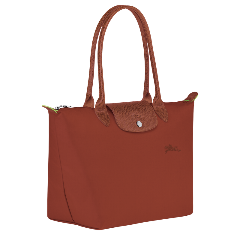 Longchamp Le Pliage Green Bolso de hombro M Lona reciclada - Castaño Tienda de fábrica