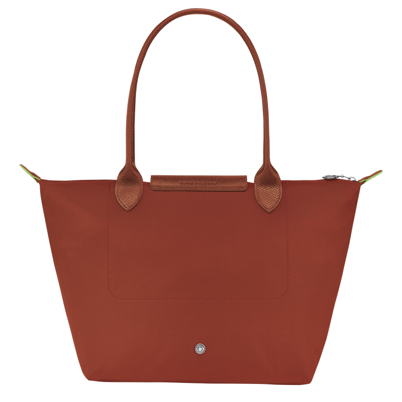 Longchamp Le Pliage Green Bolso de hombro M Lona reciclada - Castaño Tienda de fábrica