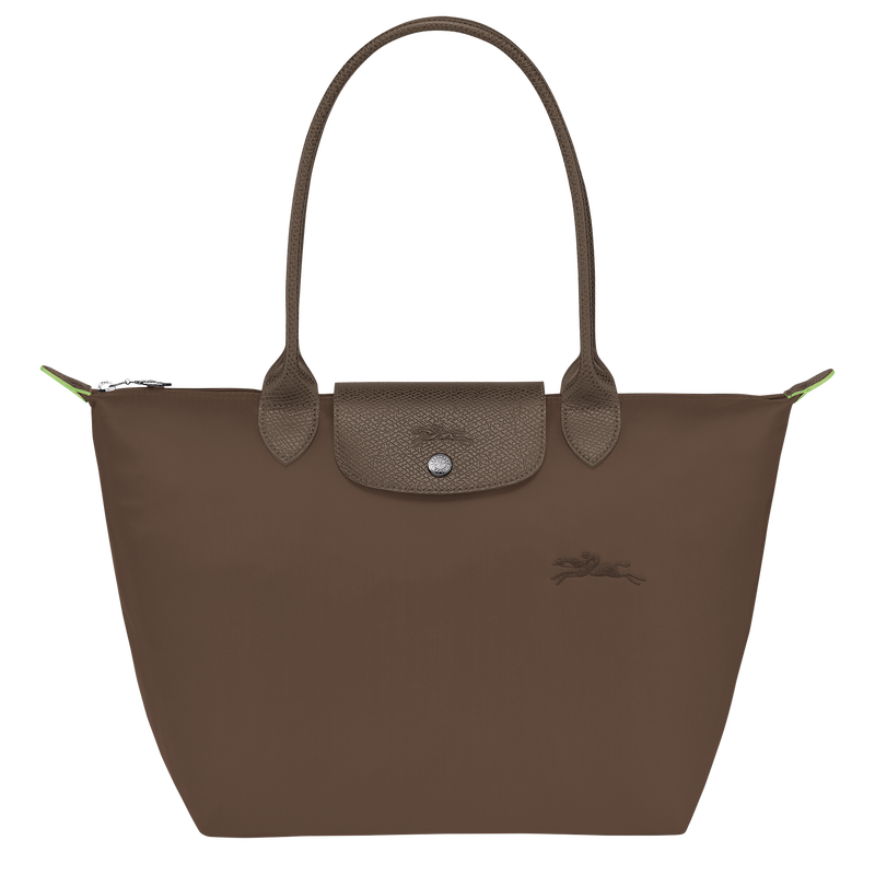 Longchamp Le Pliage Green Bolso de hombro M Lona reciclada - Tierra