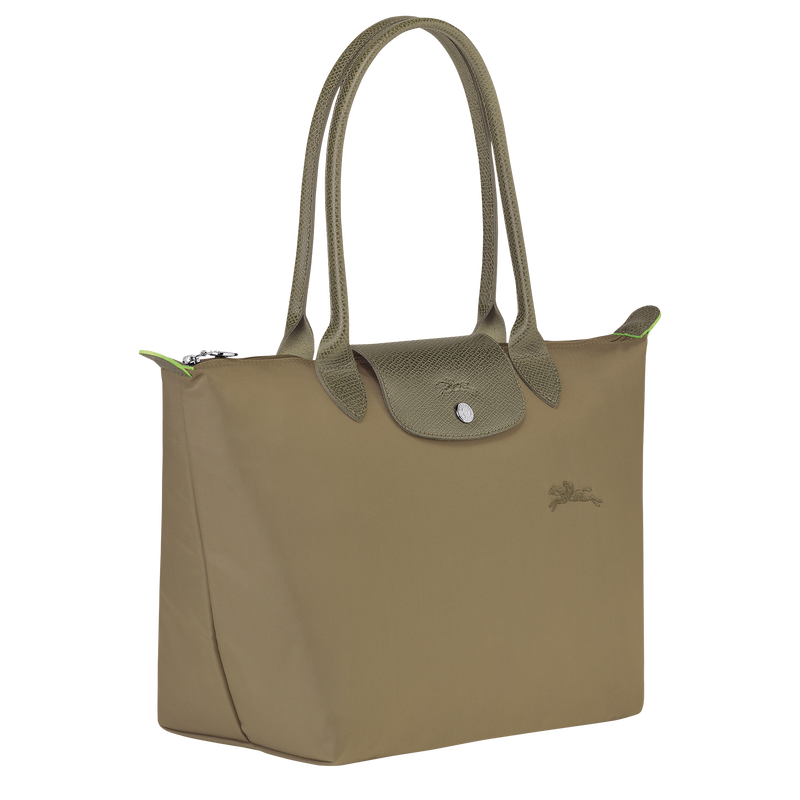 Longchamp Le Pliage Green Bolso de hombro M Lona reciclada - alcachofa Ahorra y exporta