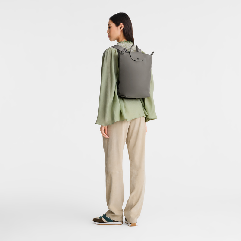 Longchamp Le Pliage Xtra Mochila M Cuero - Tórtola Libre de impuestos