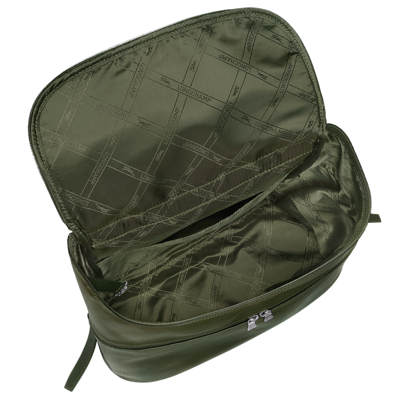 Longchamp Le Foulonné Mochila Cuero - Caqui Descuentos del mes