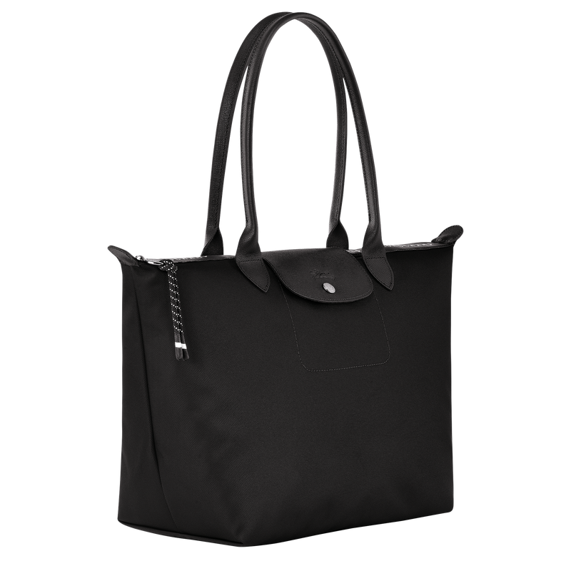 Longchamp Le Pliage Energy Bolso shopper L Lona reciclada - Negro Última moda
